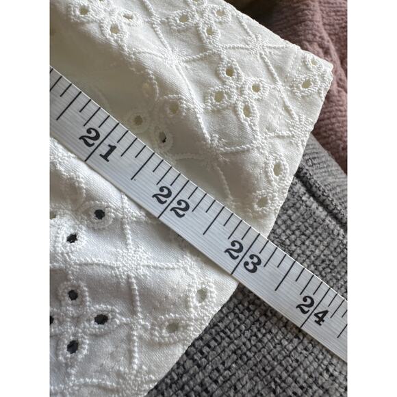 ModCloth Sleeveless Tie Shoulder Peplum Direction Knit Tank Off White XXS NWT - Picture 12 of 12